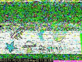 Ảnh vẽ của học sinh đoạt giải được thu và giải điều chế SSTV từ cộng đồng (nguồn Internet)